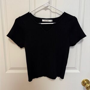 V-neck knitted top size L